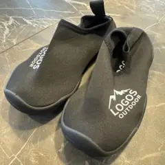 新品⭐︎LOGOS★ブラック マリンシューズ★17cm 水中　サンダル　黒