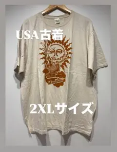 アメリカ製 anvil Tシャツ 2XL ビッグサイズ サンプリント USA古着