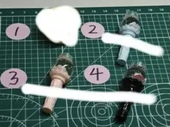 ミニチュアアイスクリームとカゴセット
