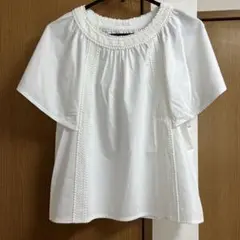 新品、未使用　AMACA 白のトップス　サイズ38
