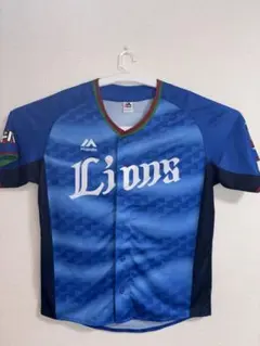 西部ライオンズ　ユニフォーム Majestic 青　Ｌサイズ