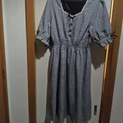 夢展望ディアマイラブ チェック 半袖ワンピース