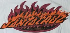 ★希少★サンタクルーズ炎のグラフィック Tシャツ ホワイトM