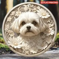 犬の顔の壁装飾 20cm