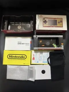 ★本体無し箱付属品のみ★ゲームボーイミクロ　ファミコンカラー