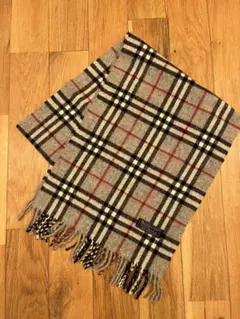 再値下げ バーバリーBURBERRY ウールマフラーチェック