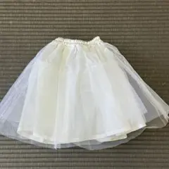 ホワイト チュール パニエ 約37cm