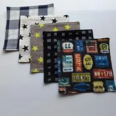 2523,ガーゼハンカチ　ハンドメイド