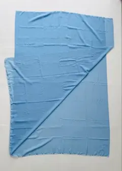シフォン生地　ブルー　水色