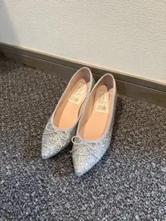 Launa lea バレエシューズ シルバーグリッター 22.5-23センチ