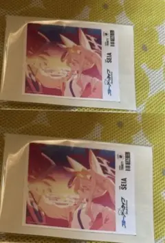 2枚　ブルーアーカイブ ラベルドリンク ラベルのみ　ブルアカ　水着　百合園セイア