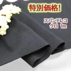 【付属用スパンテレコ　クロ　1mの特別価格です！】100C36
