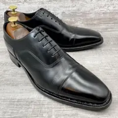448【極美品】REGAL ストレートチップ 内羽根　革靴　黒 25.0cm