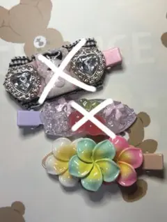 カラフルヘアクリップセット