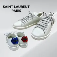 サンローランパリ 17AW Lips リップデザイン ローカットレザースニーカー