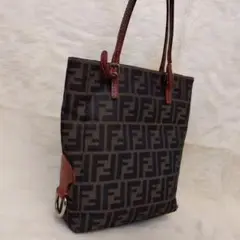 FENDI、ズッカ柄、ハンドバッグ.裏地付きトートバッグ