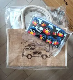 【再入荷】つば九郎 2点セット ジュートトートバッグ ハンドタオル