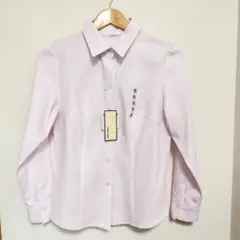 【新品タグ付き】Lemiore シャツ 9号 ピンク ストライプ UV オフィス