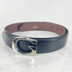 GUCCI グッチ レザーベルト Gバックル ゴールド レディース メンズ