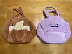 ポケットモンスター ぬいぐるみキャラコロバッグ メタモン　イーブイ