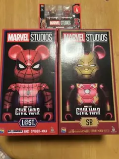 BE@RBRICKMARVEL 400% スパイダーマン & アイアンマン