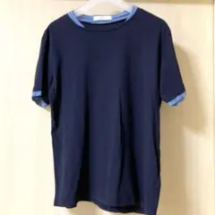 EDIFICE エディフィス　メンズTシャツSサイズ　ネイビー