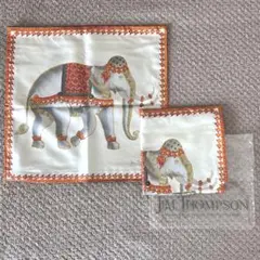 新品未使用！JIM THOMPSON クッションカバー 2枚セット/タイシルク
