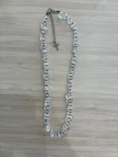 handmade 水晶✖️ビーズネックレス