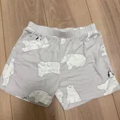 北極熊とペンギン柄ハーフパンツ