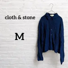 一点もの‼︎cloth & stone【M】ネイビー 長袖シャツメンズレディース