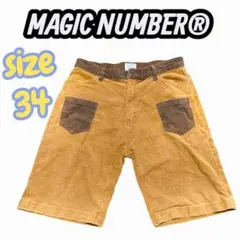 MAGIC NUMBER ショートパンツ 34 コーデュロイ マジックナンバー