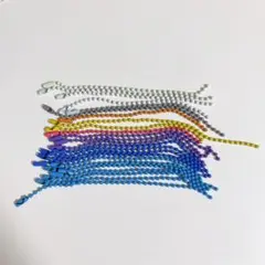 ボールチェーン　カラー カラフル ハンドメイド 素材