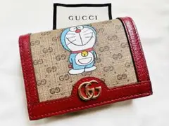 GUCCI × ドラえもん ミニウォレット 財布 GG ミニスプリーム