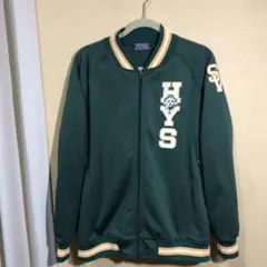 HYS グラフィックプリント 　トラックジャケット　グリーン