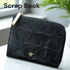 美品★ScrapBook★スクラップブック★財布★L字ファスナー★ミニウォレット