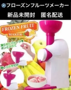 暑い時 ひんやり冷たい♪ 新品　フローズンフルーツ アイス メイカー 匿名配送