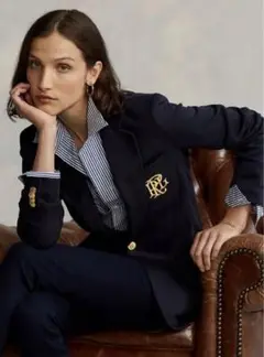 【POLO RALPH LAUREN】ダブルニット ジャカード ブレザー
