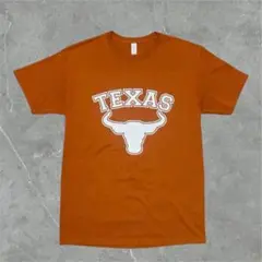 【人気カレッジロゴ】TEXASロングホーンプリントバーントオレンジジャージーズM