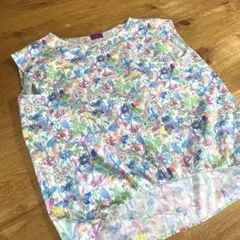 コットンブラウス 夏 リバティー柄
