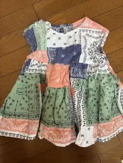 ブリーズ　ペイズリー×ニコちゃん　チュニックワンピース