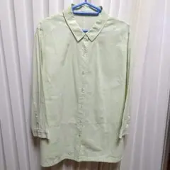SIMPLE LIFE 薄緑 長袖シャツ