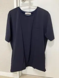 ÉDIFICE ネイビー Tシャツ Mサイズ