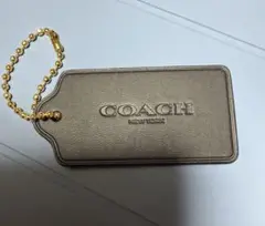 COACH コーチ　ブラック　ロゴ入りネームタグ　MARI