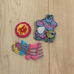 新品未使用　ワッペン　セット　モンスターズインク　チュッパチャップス
