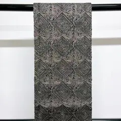 無月の袋帯 斜め市松模様 着物