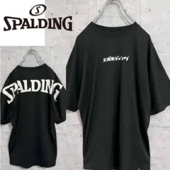 スポルディング タグ付き新品 プリントTシャツ黒 ドルマンスリーブ　プリント