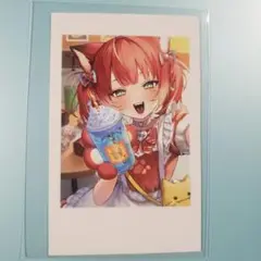 CR セルフィー　チェキ風　カード　赤見かるび
