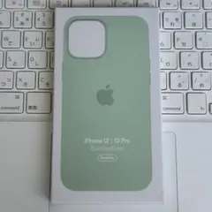 iPhone12 12Pro　ピスタチオ　ケース シリコーン Apple 純正