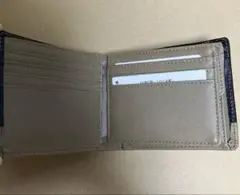 Henry Cottons 二つ折り財布 黒/ベージュ カード多数収納可能