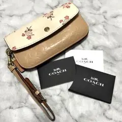 【良品】現在完売品COACH長財布 コーチ 財布 花柄